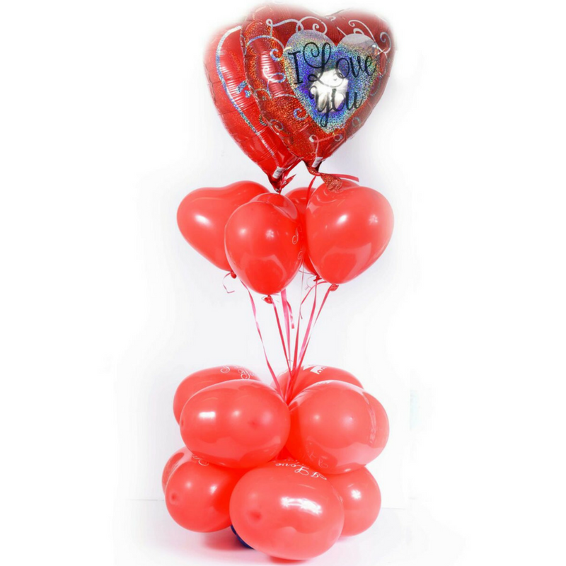 סידור בלונים I LOVE YOU